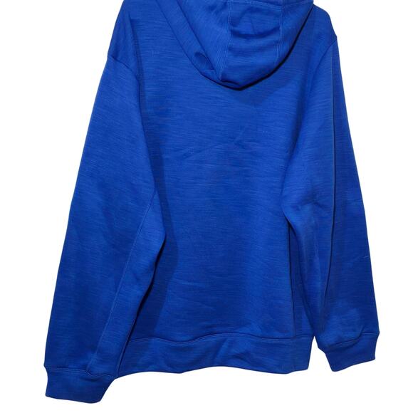 Spiderman Mens Hoodie Marvel Mad Engine Blue Red Spell Out Spider NWOT Mens XL - Picture 5 of 8